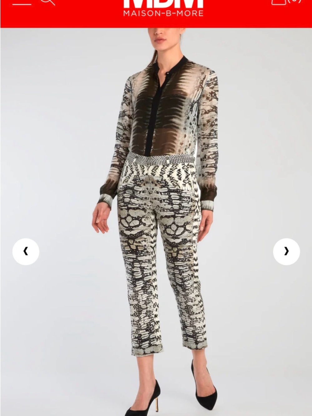 Reptilian Print Capris Pants